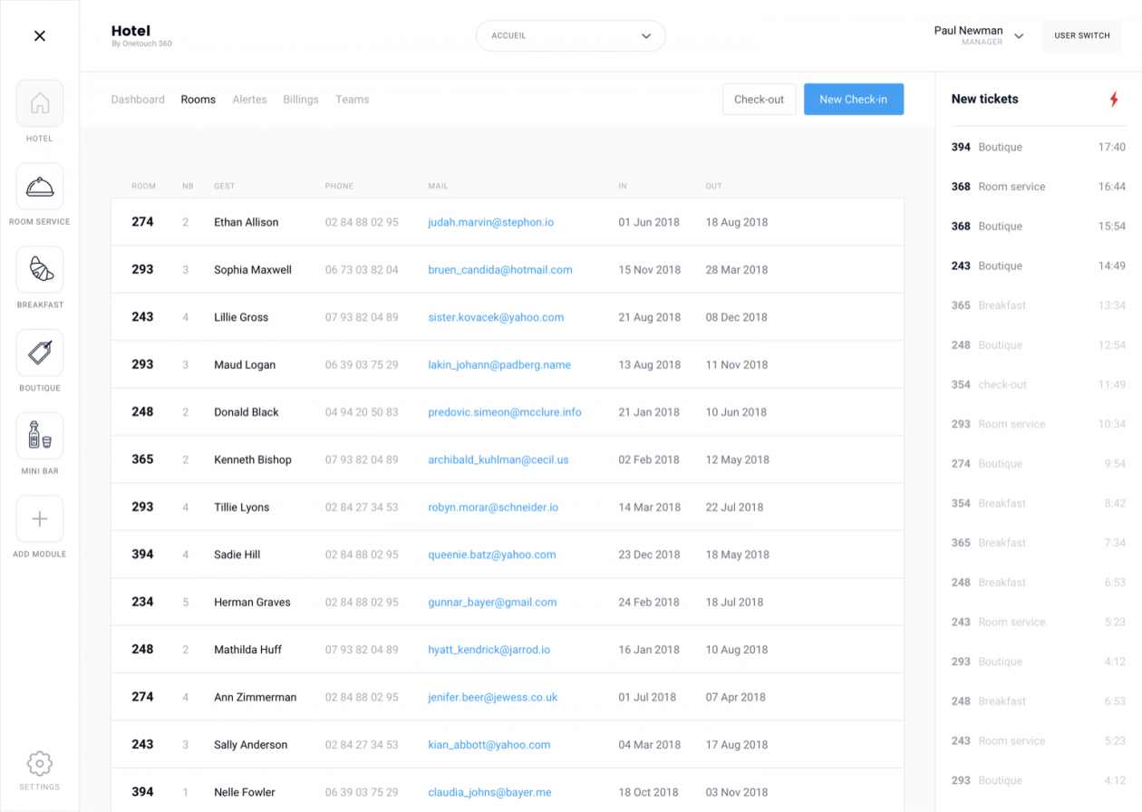 OneTouch - Back Office